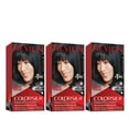 thumbnail image 1 of Revlon ColorSilk Beautiful Permanent Hair Dye, Dark Brown, At Home Full Coverage Application Kit, 12 Natural Blue Black, 3 Pack, 1 of 11