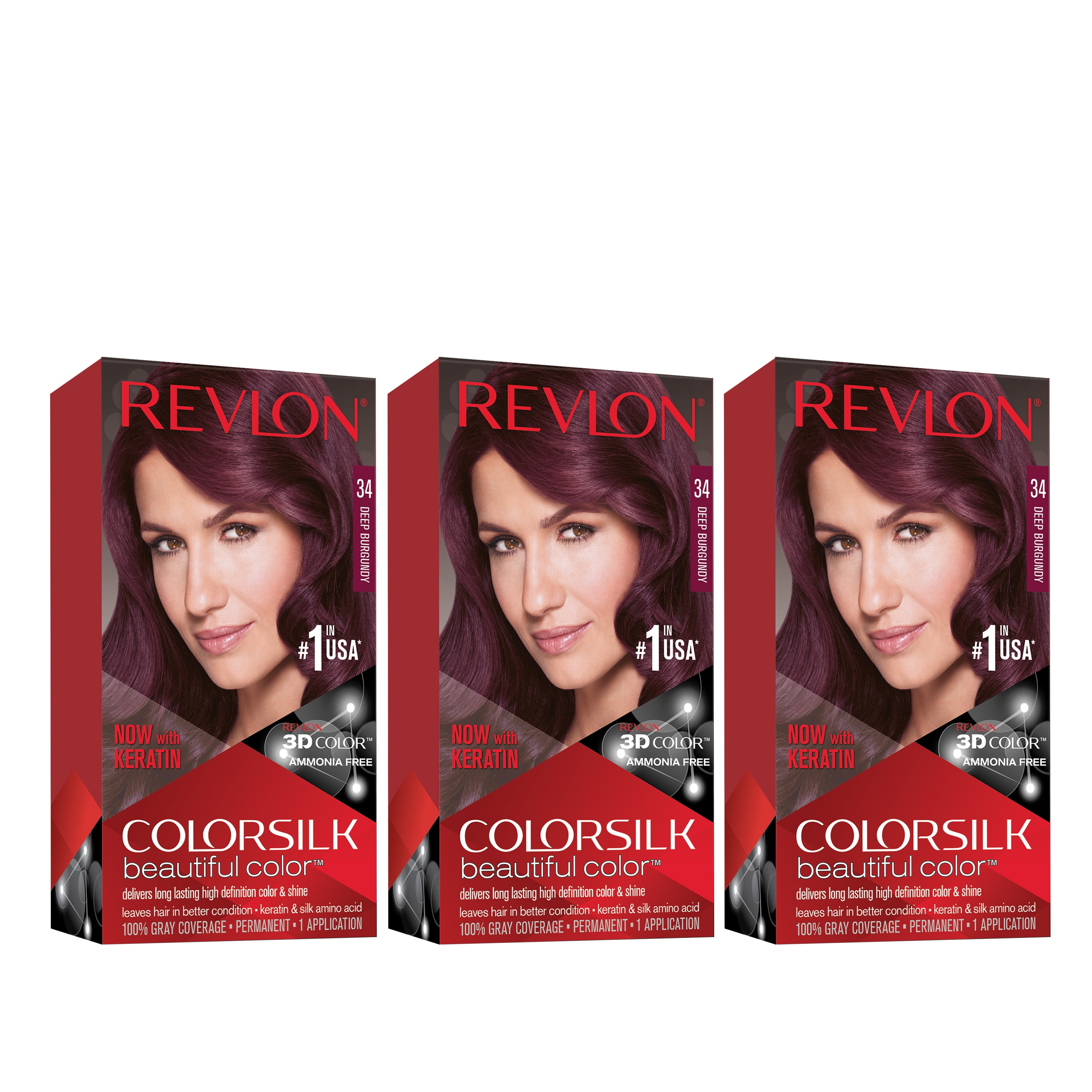 Revlon ColorSilk Beautiful Permanent Hair Dye, Dark Brown, At Home Full ...