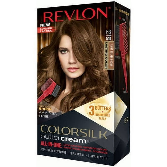 Revlon ColorSilk Buttercream™ Hair Color, Light Golden Brown