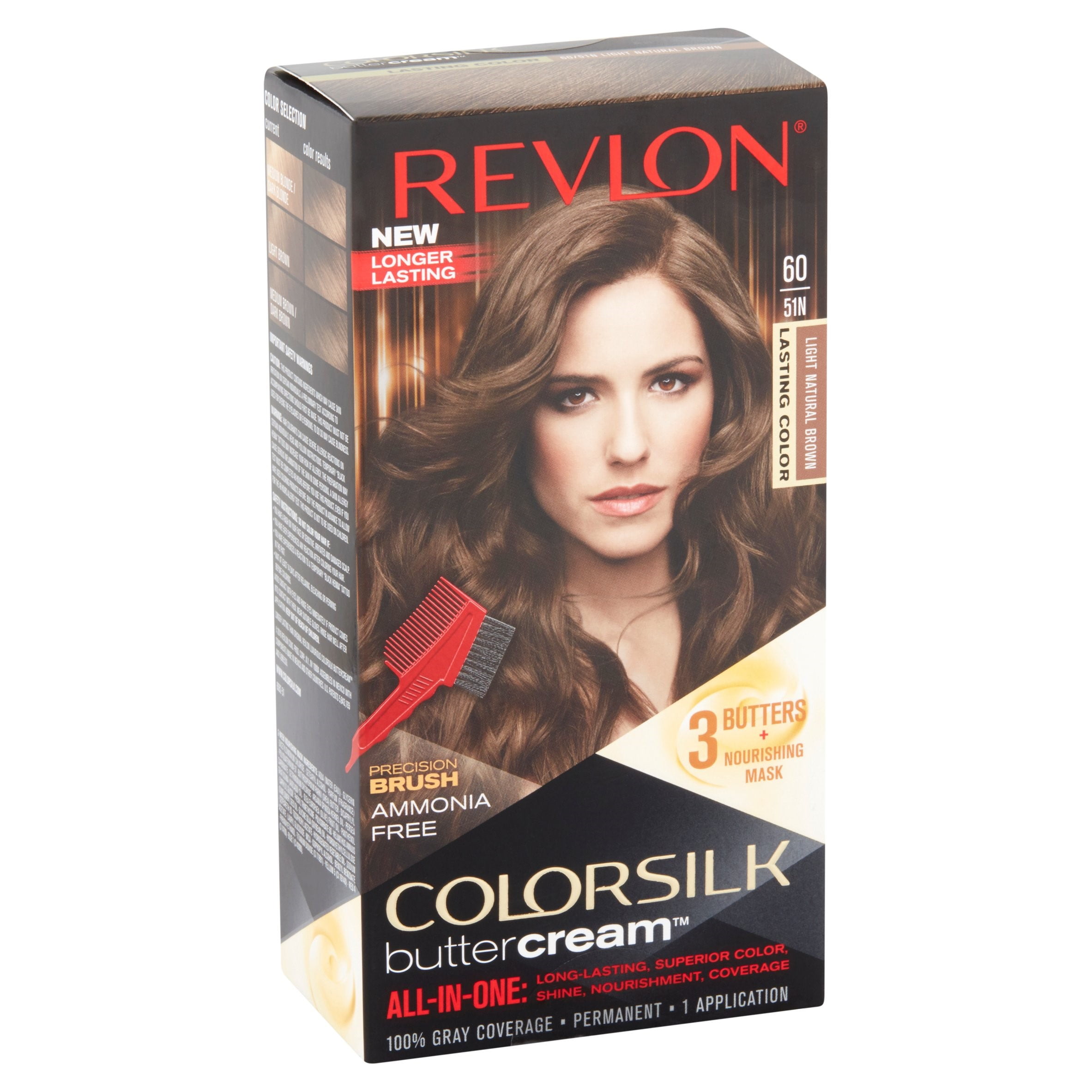 Revlon ColorSilk Buttercream™ Hair Color, Light Natural Brown