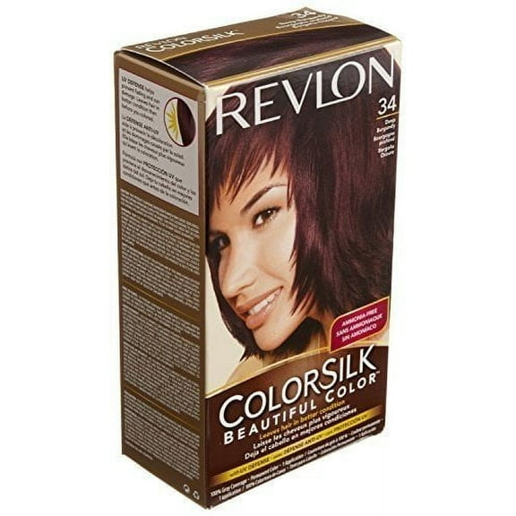 Revlon ColorSilk Hair Color 34 Deep Burgundy 1 Each Pack of 6