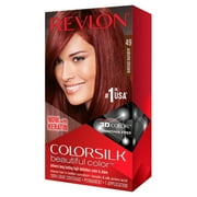 Revlon ColorSilk Hair Color, Auburn Brown [49] 1 ea Pack of 3
