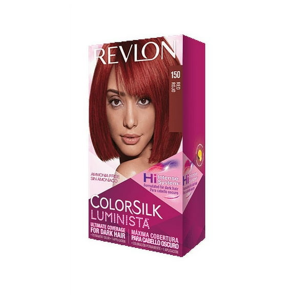 Revlon ColorSilk Luminista, Permanent Hair Color, 150 Red