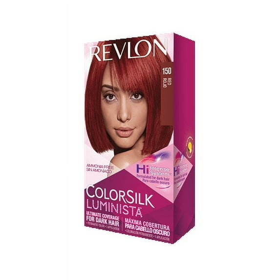 Revlon ColorSilk Luminista, Permanent Hair Color, 150 Red