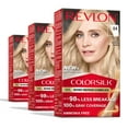 thumbnail image 1 of Revlon ColorSilk Permanent Hair Color, Bond Repair Complex, 04 Ultra Light Natural Blonde, 3 pack, 1 of 13
