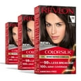 thumbnail image 1 of Revlon ColorSilk Permanent Hair Color, Bond Repair Complex, 20 Brown Black, 3 pack, 1 of 12