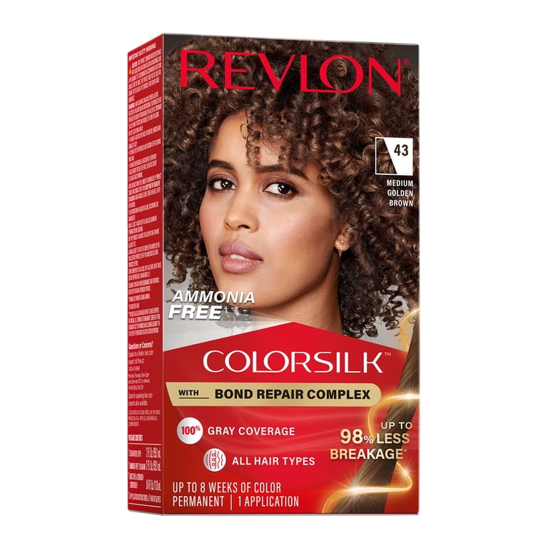 Revlon ColorSilk Permanent Hair Color, Bond Repair, 43 Medium