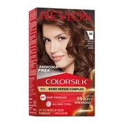 Revlon ColorSilk Permanent Hair Color, Bond Repair Complex, 46 Medium Golden Chestnut Brown, 1 pack