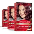 thumbnail image 1 of Revlon ColorSilk Permanent Hair Color, Bond Repair Complex, 48 Burgundy, 3 pack, 1 of 12