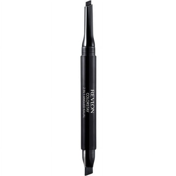 Revlon ColorStay 2 in 1 Angled Kajal Eyeliner, 101 Onyx, 0.01 oz