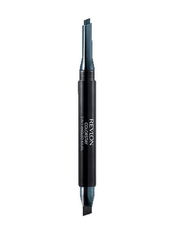 Revlon ColorStay 2 in 1 Angled Kajal Eyeliner, 103 Evergreen, 0.01 oz