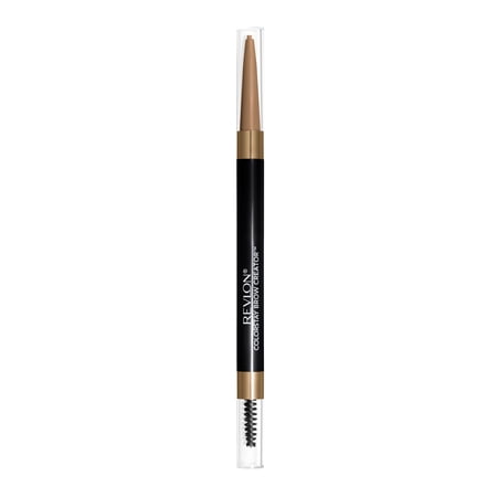 Revlon ColorStay Waterproof Brow Creator, 2-in-1 Eyebrow Pencil & Powder, 600 Blonde, 0.003 oz
