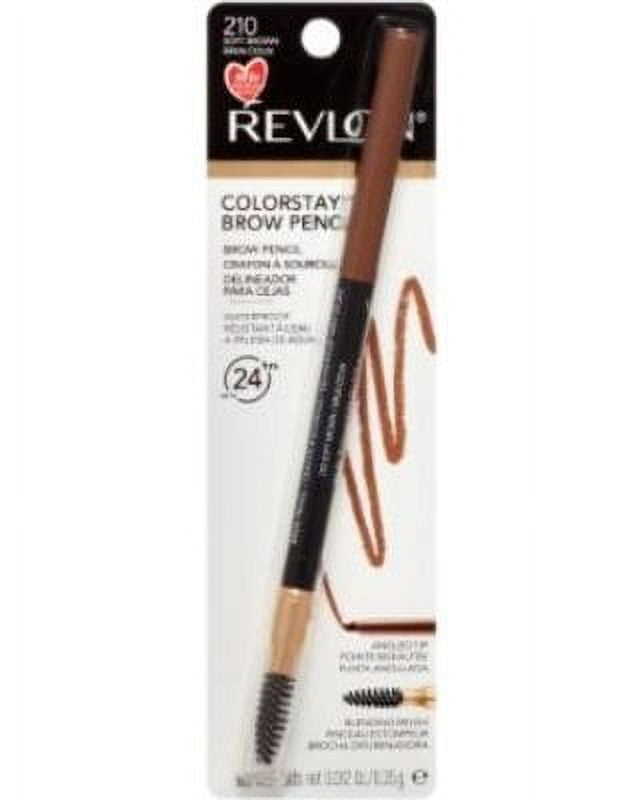 Revlon ColorStay Brow Pencil, Soft Brown (Pack of 2)