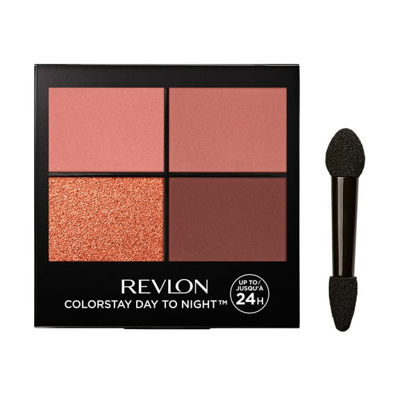 Revlon ColorStay Day to Night Long Lasting Matte and Shimmer Eyeshadow Quad, 560 Stylish, 0.16 oz