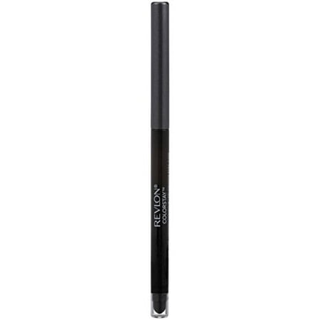 Revlon ColorStay Pencil Eyeliner with Built-in Sharpener, Waterproof, Smudgeproof, Longwearing Eye Makeup with Ultra-Fine Tip, 204 Charcoal, 0.01 oz