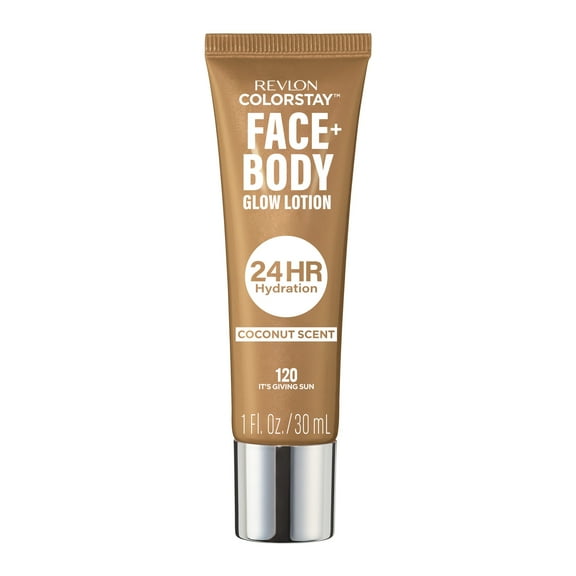 Revlon ColorStay Face & Body Glow Lotion, Luminizing, 120 It's Giving Sun