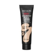 Revlon ColorStay Full Coverage Cream Foundation Makeup, Matte Finish, 150 Buff, 1.0 fl oz
