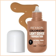 Revlon ColorStay Light Cover Liquid Foundation, Hydrating Longwear Weightless Makeup with SPF 35, Light-Medium Coverage for Blemish, Dark Spots & Uneven Skin Texture - 440 Caramel