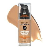 Revlon ColorStay Liquid Foundation Makeup, Matte Finish, Combination/Oily Skin, SPF 15, 220 Natural Beige, 1 fl oz