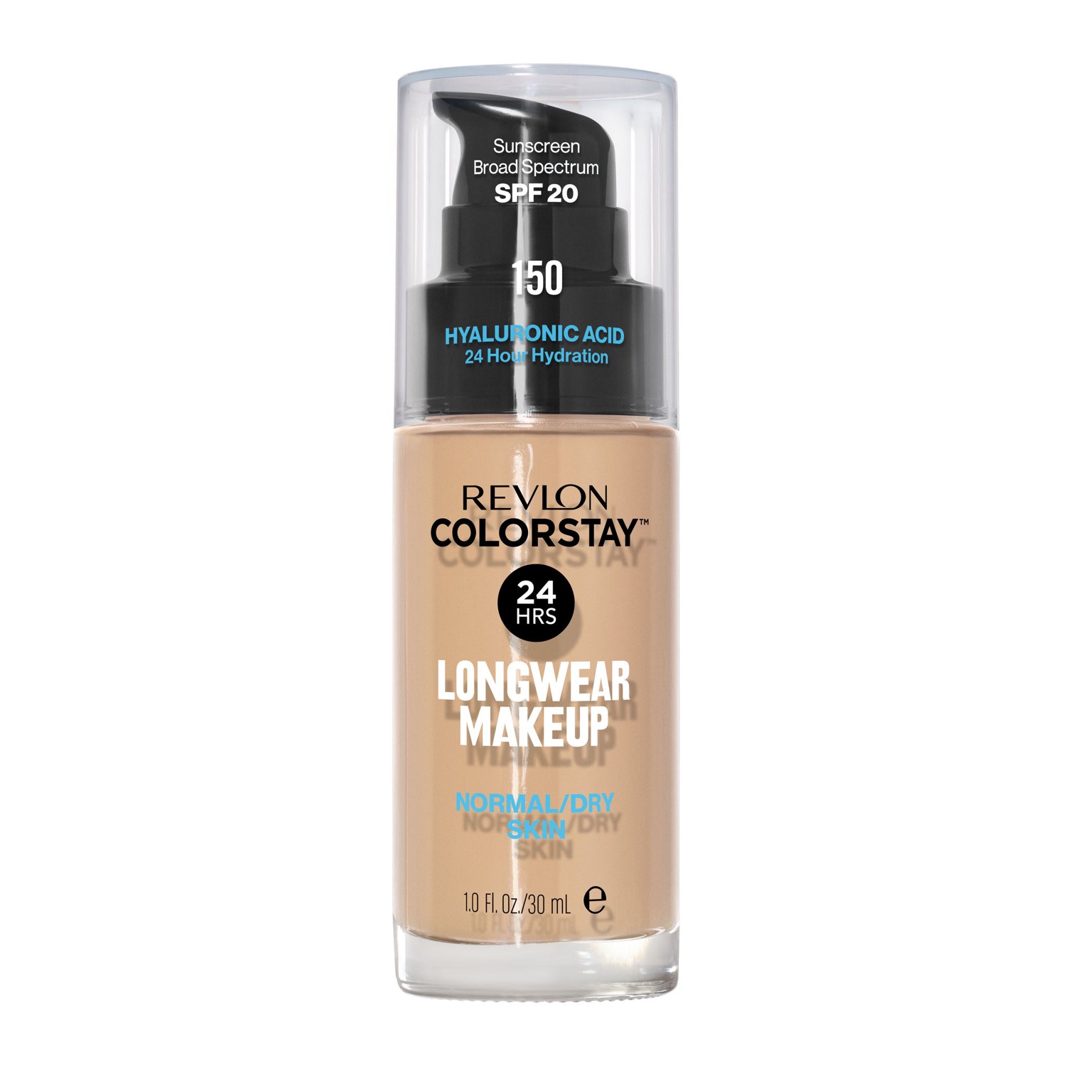 Revlon ColorStay Liquid Foundation Makeup, Normal/Dry Skin, SPF 20, 150 Buff, 1 fl oz - image 1 of 12