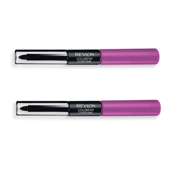 Revlon ColorStay Overtime Lipcolor, Neverending Purple 520 ( 2 Pack)