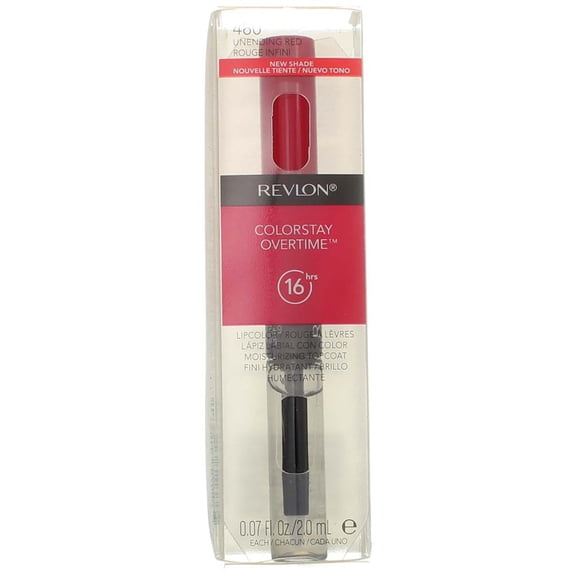 Revlon ColorStay Overtime Lipcolor, Unending Red .07 oz (Pack of 3)