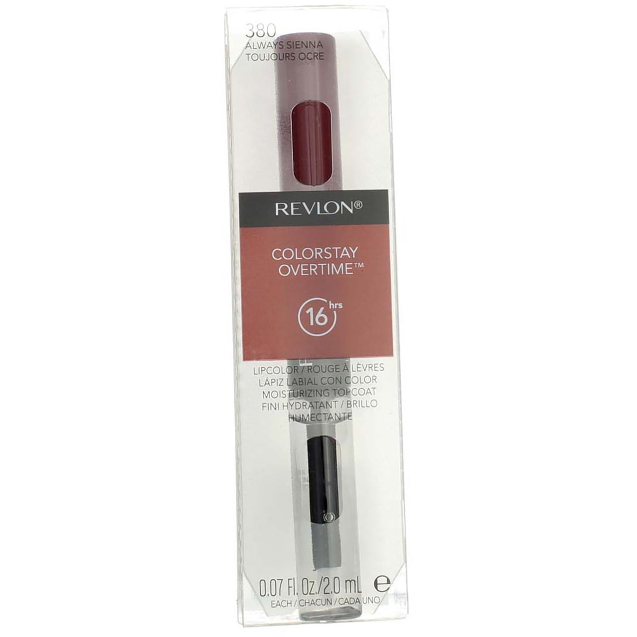 Revlon ColorStay Overtime Liquid Lip Color, Always Sienna [380] 0.07 oz