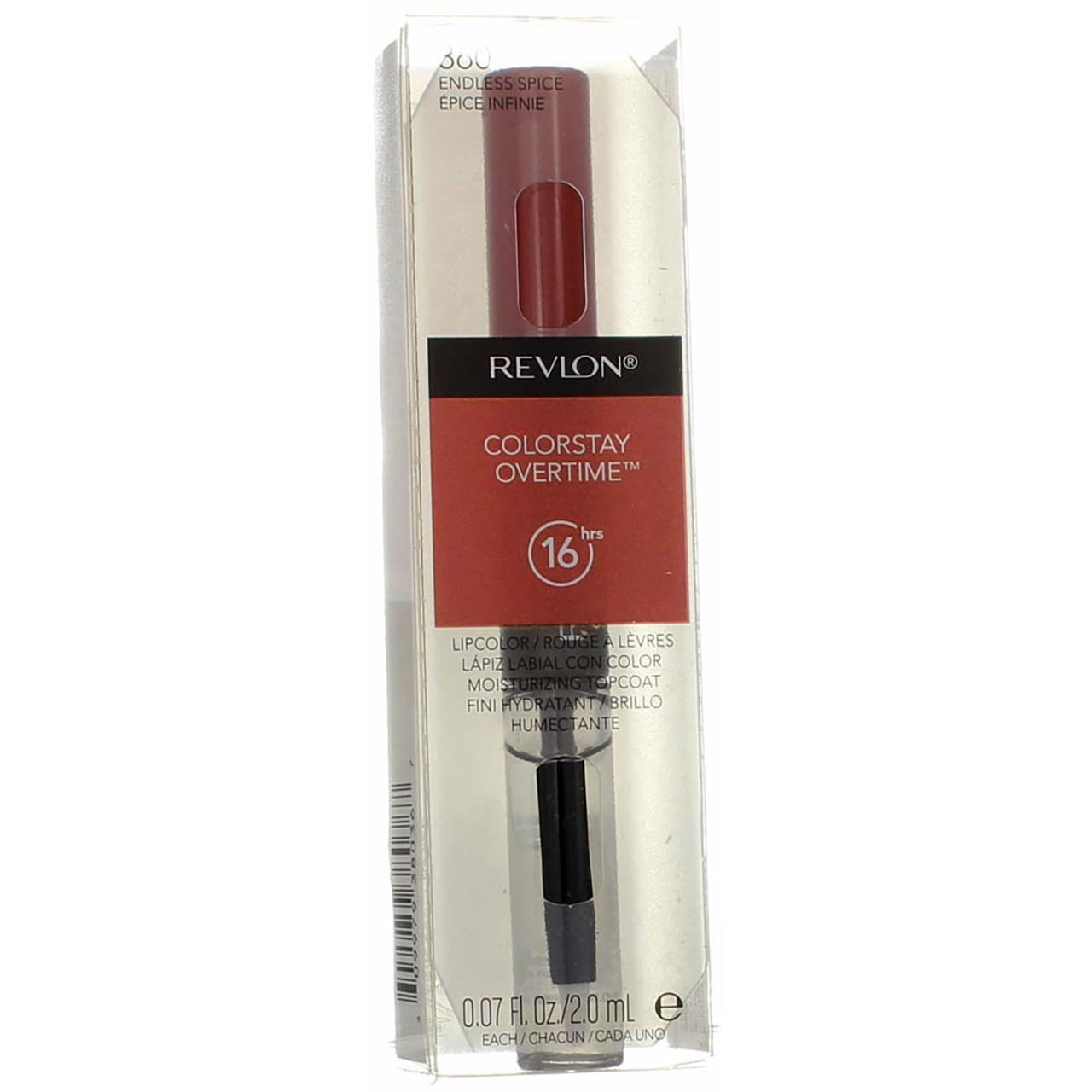 Revlon ColorStay Overtime Liquid Lip Color, Endless Spice [360] 0.07 oz (Pack of 2)