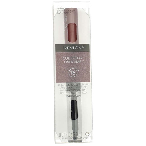 Revlon ColorStay Overtime Liquid Lip Color, Faithful Fawn [320] 0.07 oz (Pack of 3)