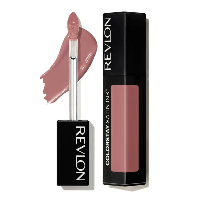 Revlon ColorStay Satin Ink Long Lasting Lipstick with Vitamin E, 007 Partner in Crime, 0.17 fl. Oz