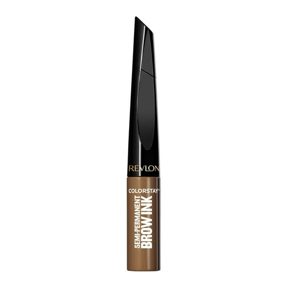 Revlon ColorStay Semi-Permanent Brow Ink Waterproof Eyebrow Enhancer Gel, 352 Soft Brown Ink, 0.09 fl oz.