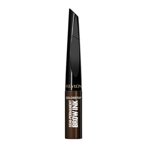 Revlon ColorStay Semi-Permanent Brow Ink Waterproof Eyebrow Enhancer Gel, 355 Dark Brown Ink, 0.09 fl oz
