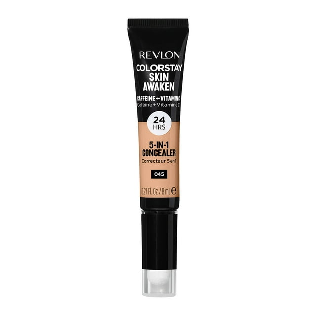 Revlon ColorStay Skin Awaken Cream Concealer Makeup, Longwear, 045 Honey, 0.27 fl oz