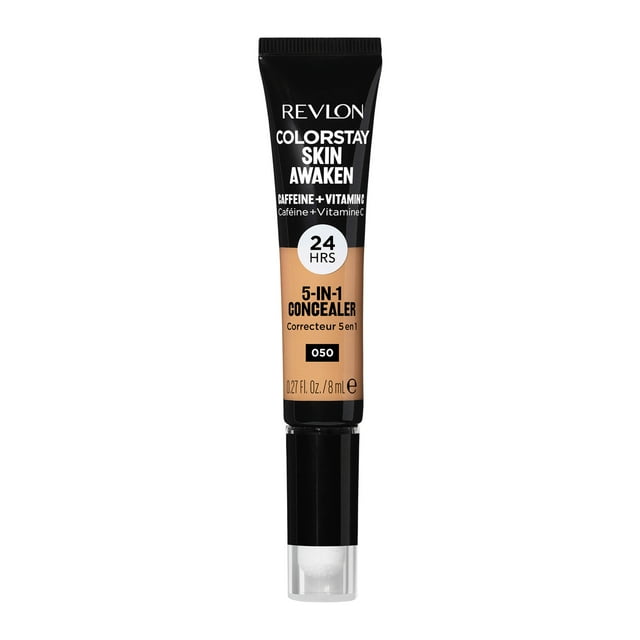 Revlon ColorStay Skin Awaken Cream Concealer Makeup, Longwear, 050 Medium Deep, 0.27 fl oz