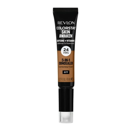 Revlon ColorStay Skin Awaken Cream Concealer Makeup, Longwear, 077 Cinnamon, 0.27 fl oz