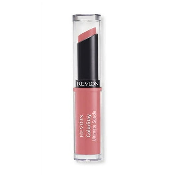 Revlon ColorStay Ultimate Suede Lipstick, Longwear Soft, Ultra-Hydrating High-Impact Lip Color, Formulated with Vitamin E, 025 Socialite, 0.09 oz