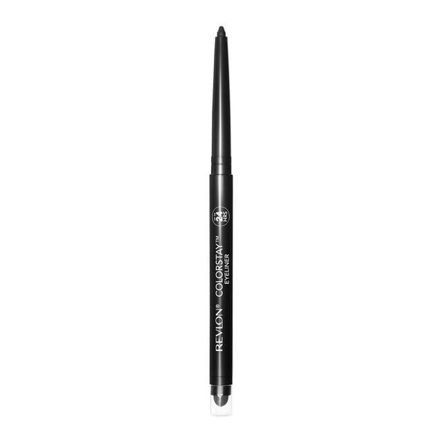 Revlon ColorStay Waterproof Eyeliner Pencil, 24HR Wear, Built-in Sharpener, 201 Black, 0.01 oz