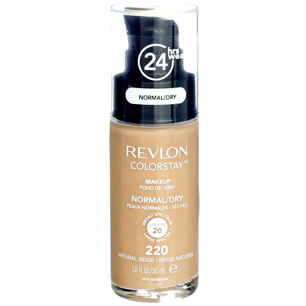 Revlon ColorStay for Normal/Dry Skin Makeup, Natural Beige [220] 1 oz (Pack of 4)