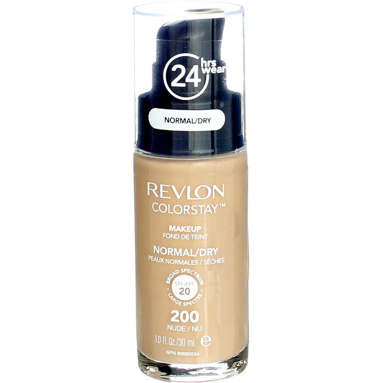 Revlon ColorStay for Normal/Dry Skin Makeup, Nude [200] 1 oz (Pack of 2)