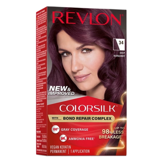 Revlon Colorsilk #34 Deep Burgundy (Pack of 3)
