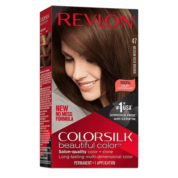 Revlon Colorsilk #47 Medium Rich Brown (Pack of 2)