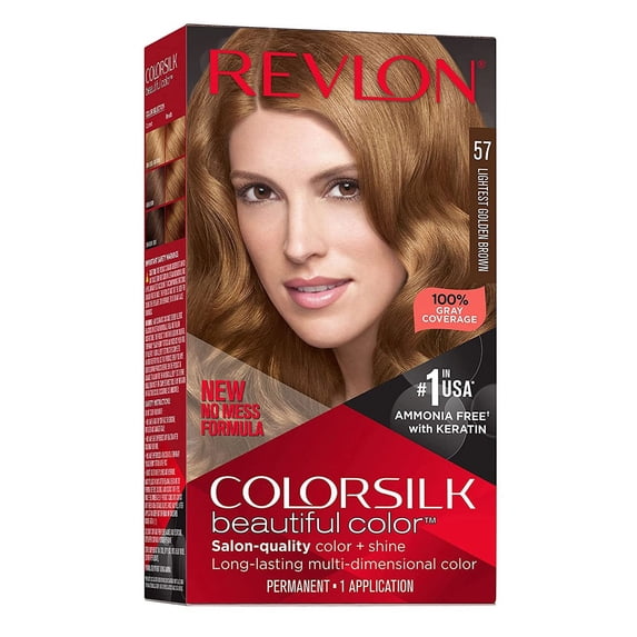 Revlon Colorsilk #57 Lightest Golden Brown (Pack of 3)