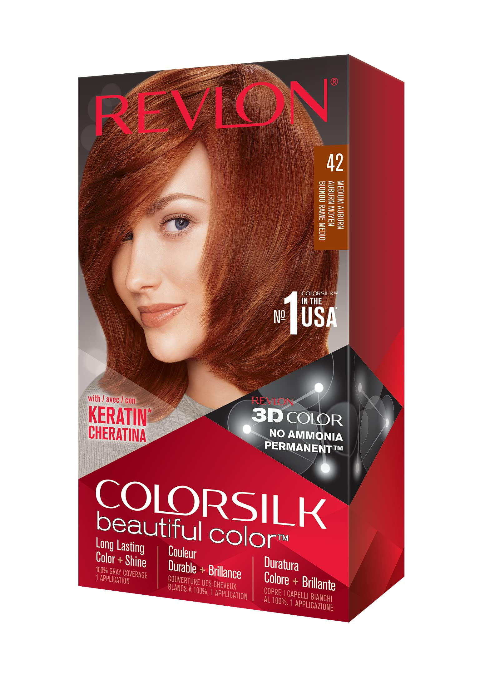 Revlon Colorsilk Beautiful Color 3D Gel Technology & Keratin for