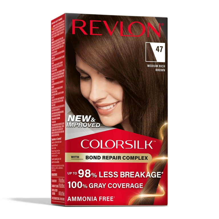 Image Rich image beautiful - Revlon ColorSilk Permanent Hair Color, Bond Repair Complex, 47 ...