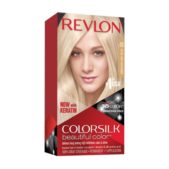 Revlon Colorsilk Beautiful Color Permanent Hair Color 05 Ultra Light Ash Blonde