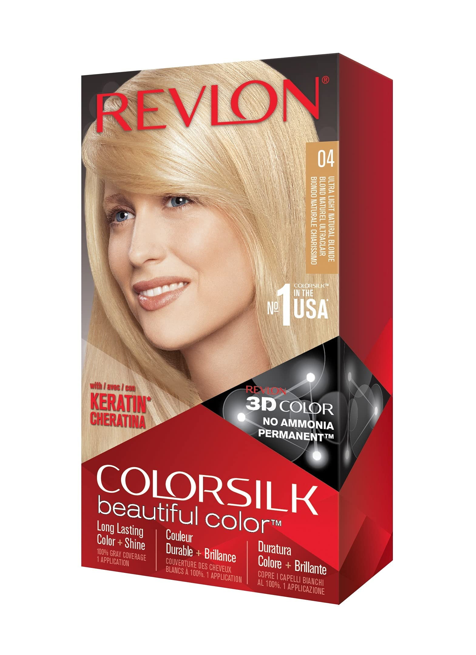Revlon Colorsilk Experience Brilliant & Lasting Blonde with 100 Gray Coverage AmmoniaFree