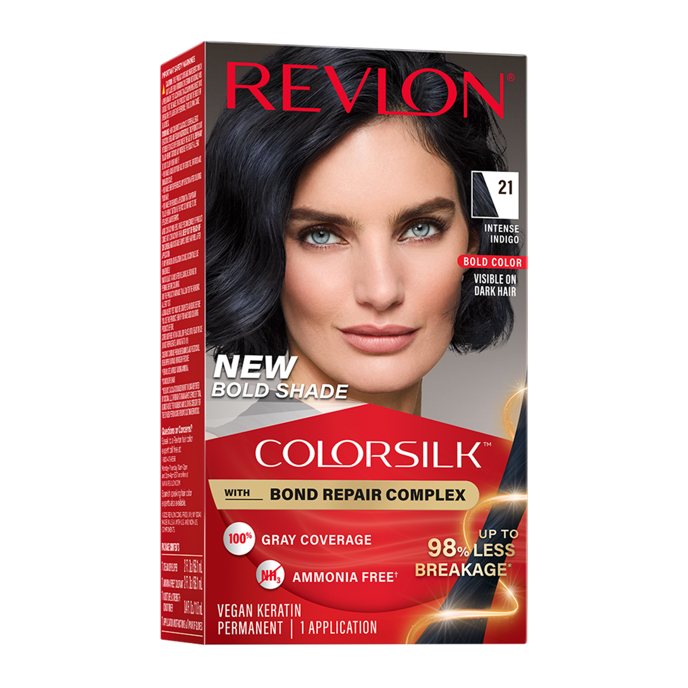 Revlon Colorsilk Intense Indigo 21 Permanent Keratin Vegan Haircolor 1 Each: A Straightforward Review
