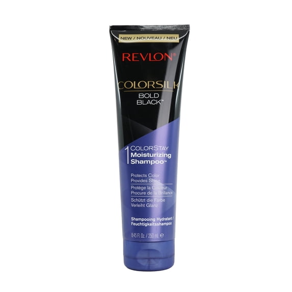 Revlon Colorsilk Moisturizing Shampoo, Bold Black 8.45 oz