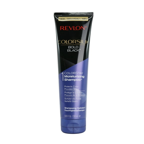 Revlon Colorsilk Moisturizing Shampoo, Bold Black 8.45 oz