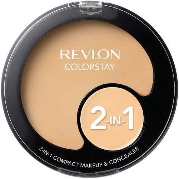 Revlon Colorstay 2-in-1 Compact Makeup and Concealer, Buff